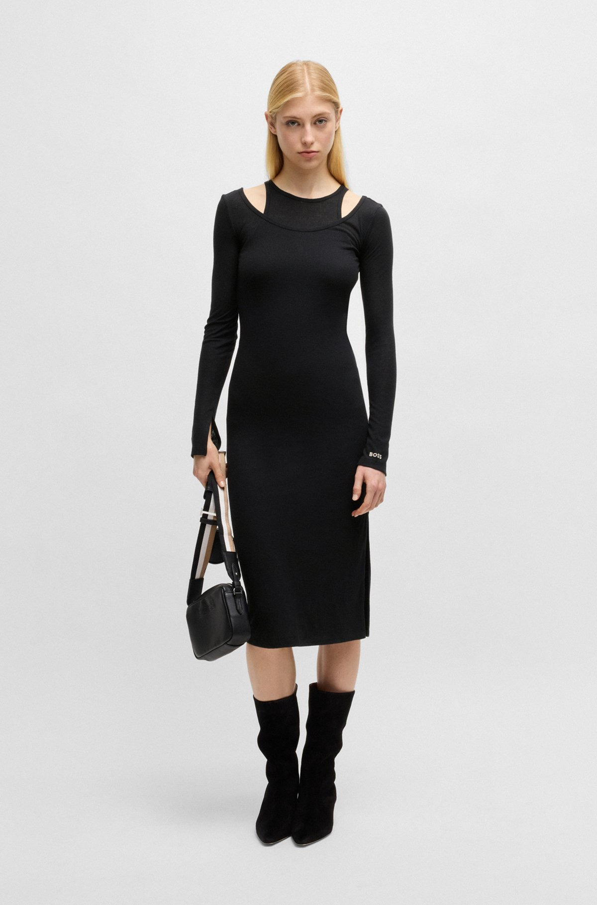 TWO-IN-ONE DRESS WITH LAYERED EFFECT - 3