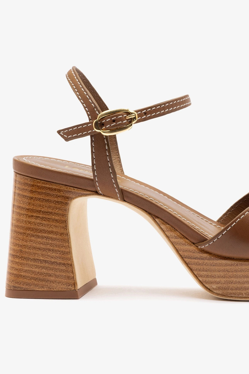 Bianca Low Sandal Caramel Leather 4