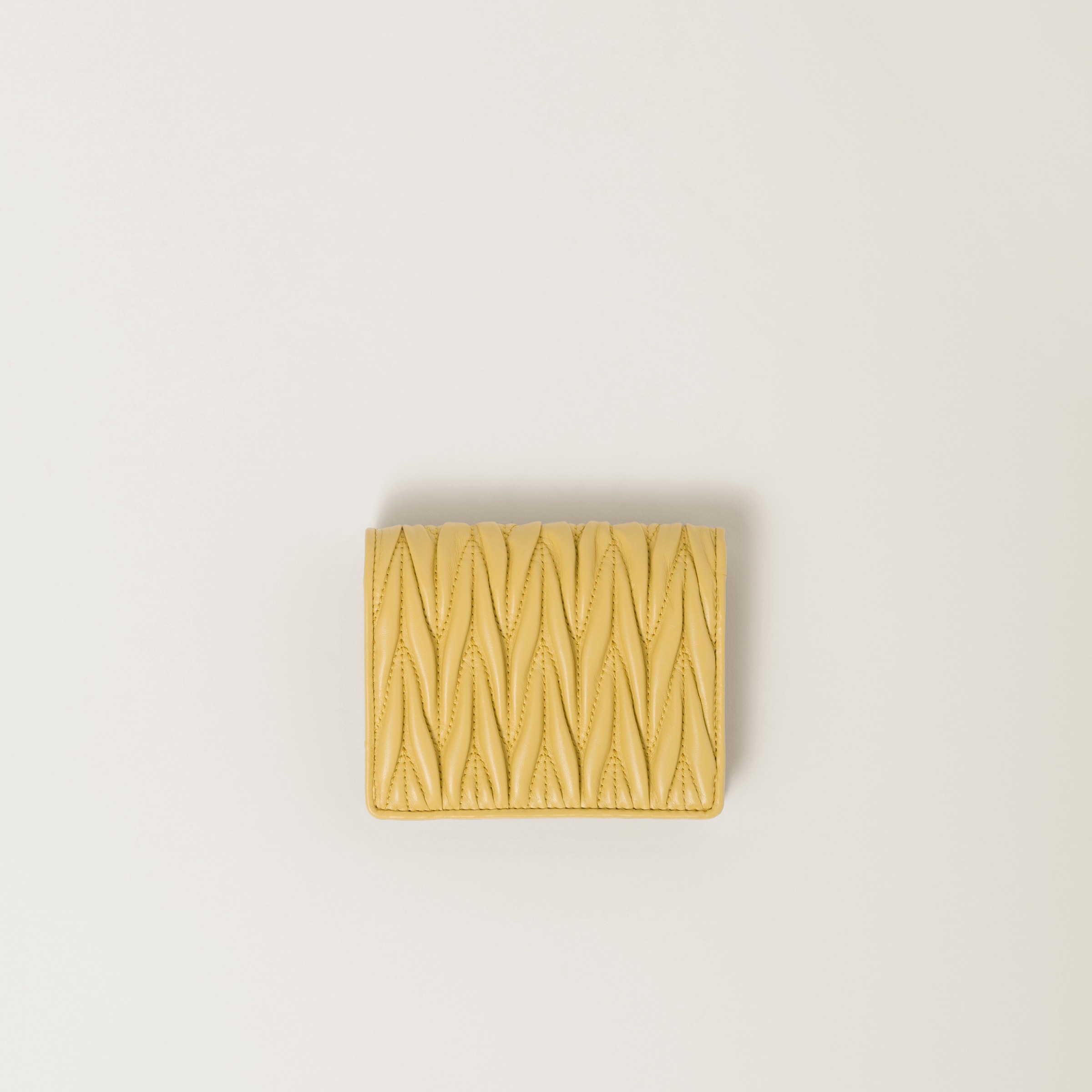 Small matelassé nappa leather wallet - 3