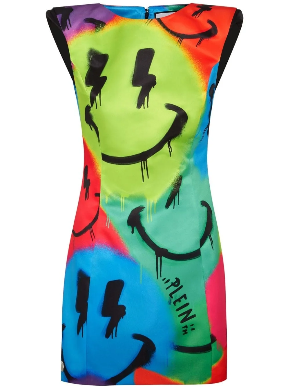 all-over graphic-print mini dress - 1