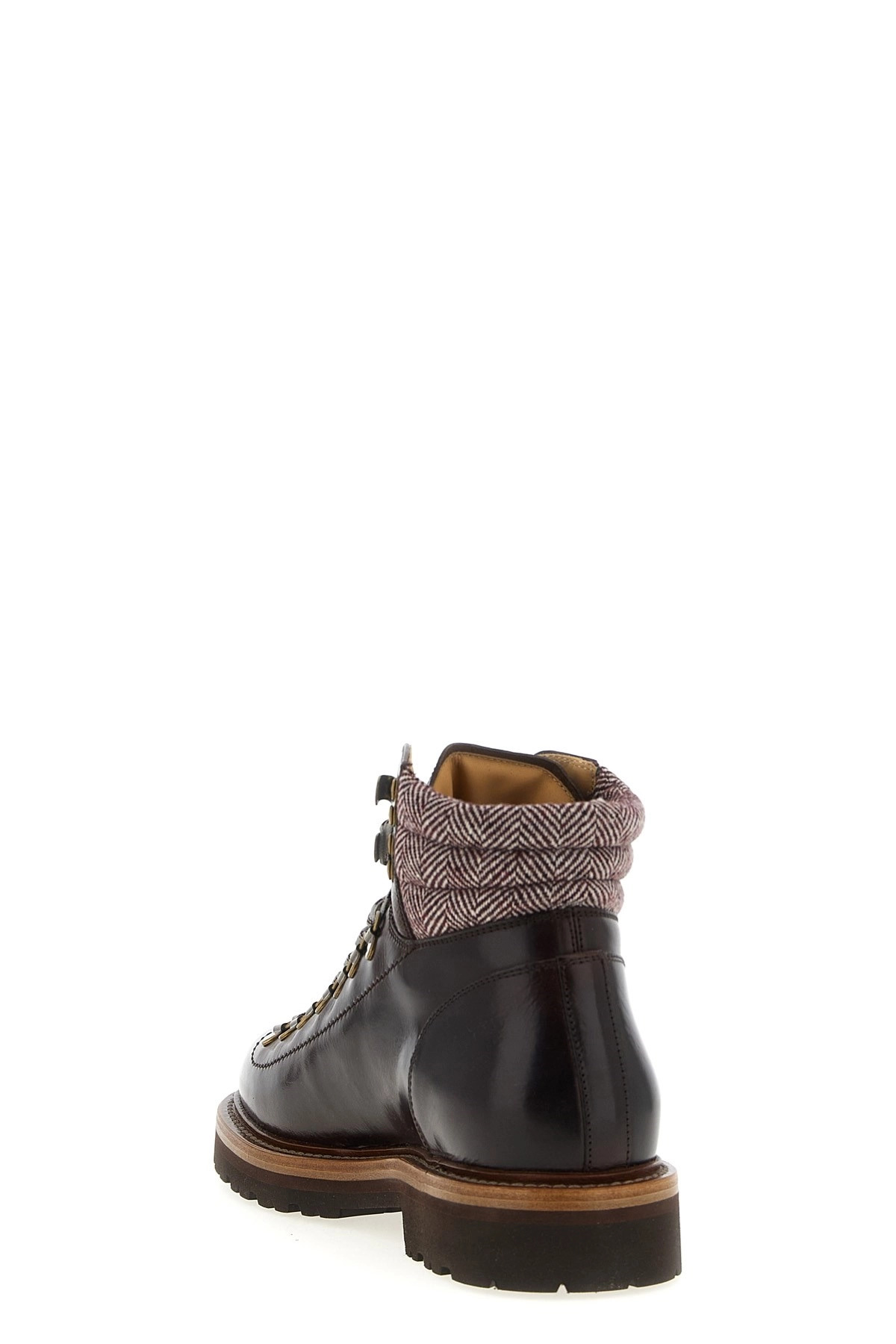 Herringbone insert ankle boots - 3
