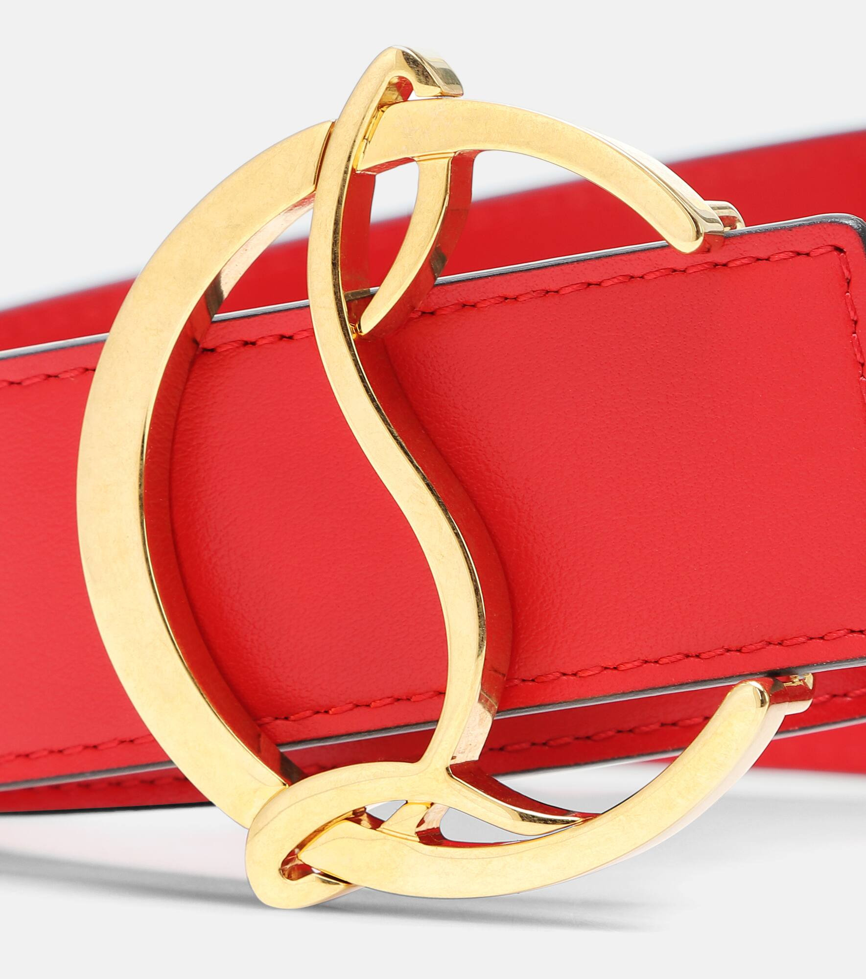 CL Logo leather belt - 3