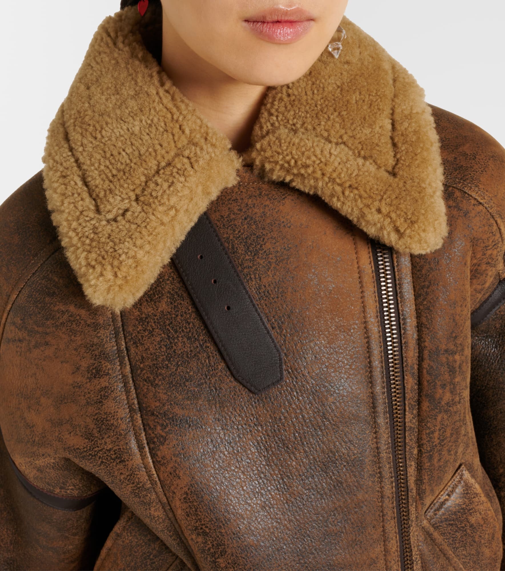 Lakota shearling-lined leather jacket - 7