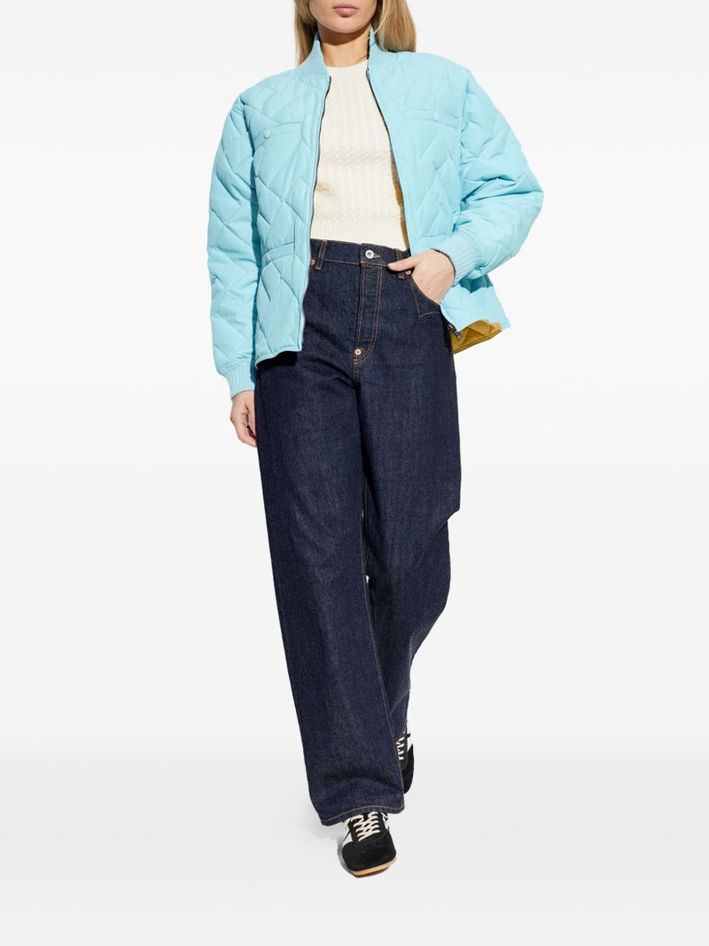 KENZO cable-knit flower-patch sweater outlook