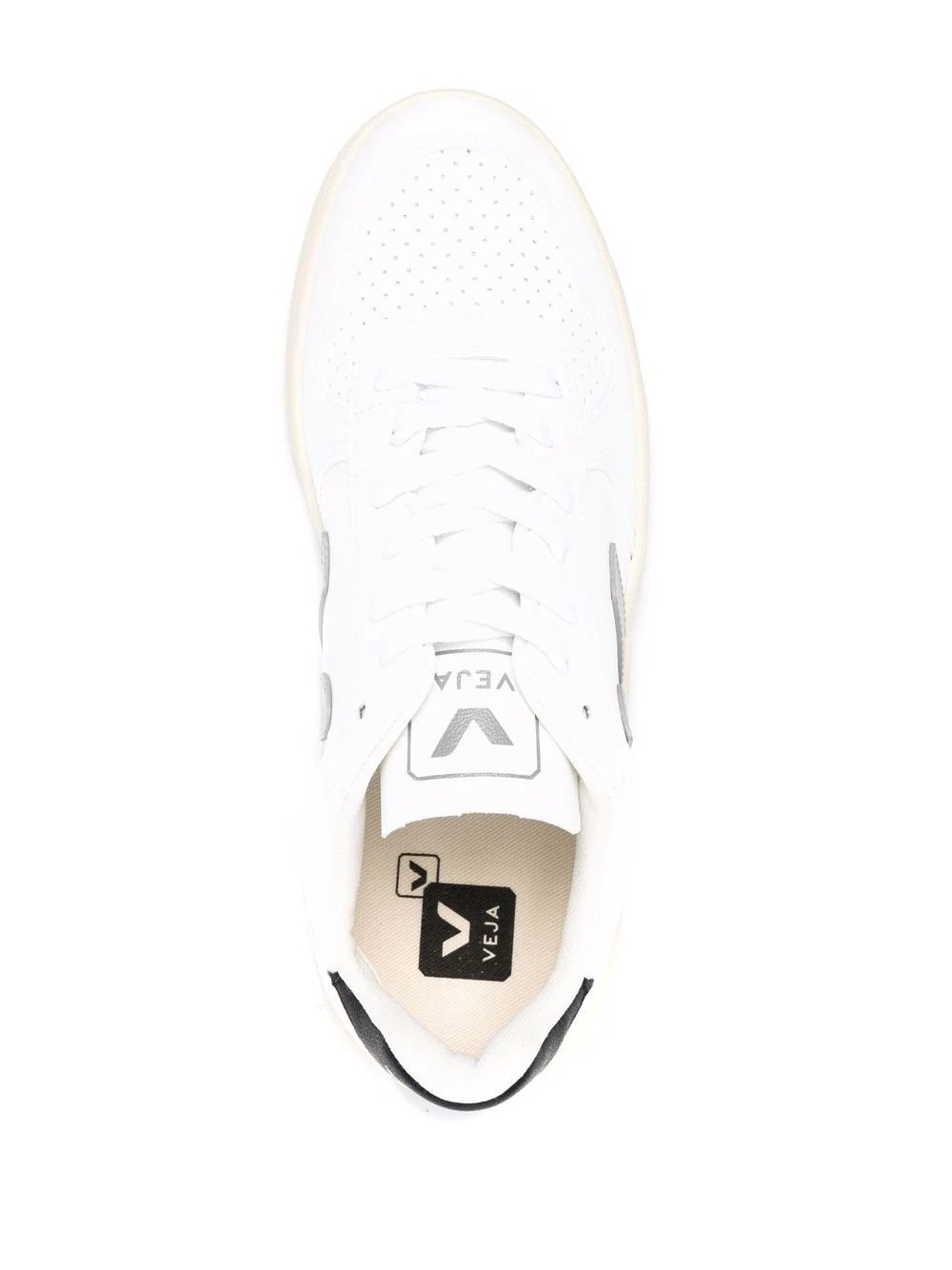 V-10 logo low-top sneakers - 4