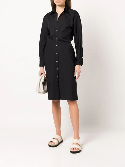 Vince fitted cotton shirt dress outlook