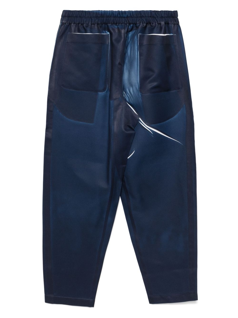 denim-print trousers - 2