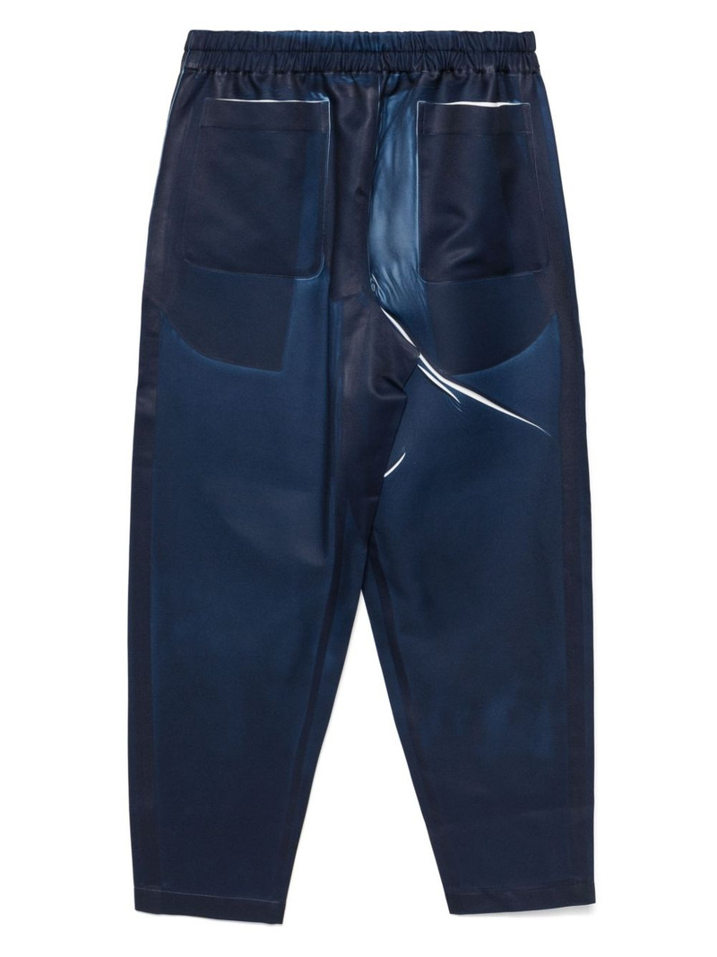 Comme des Garçons SHIRT denim-print trousers outlook