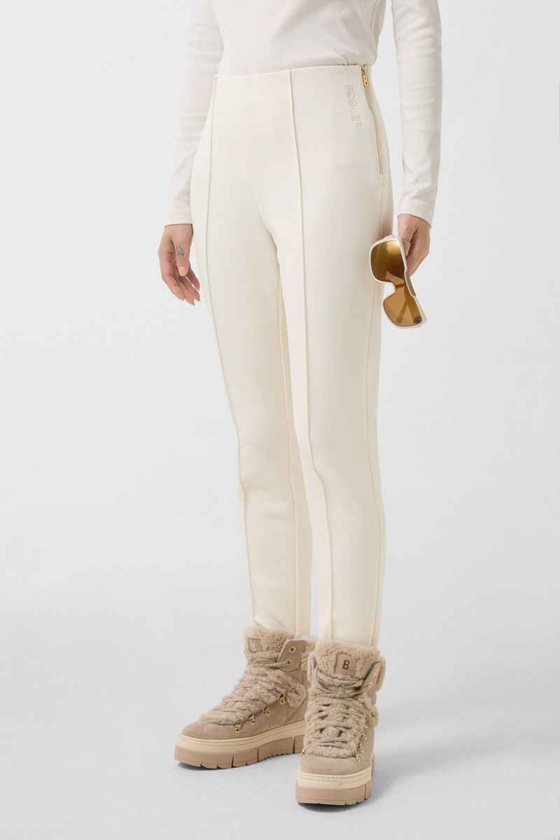 Elaine functional stirrup pants in Off-White 2