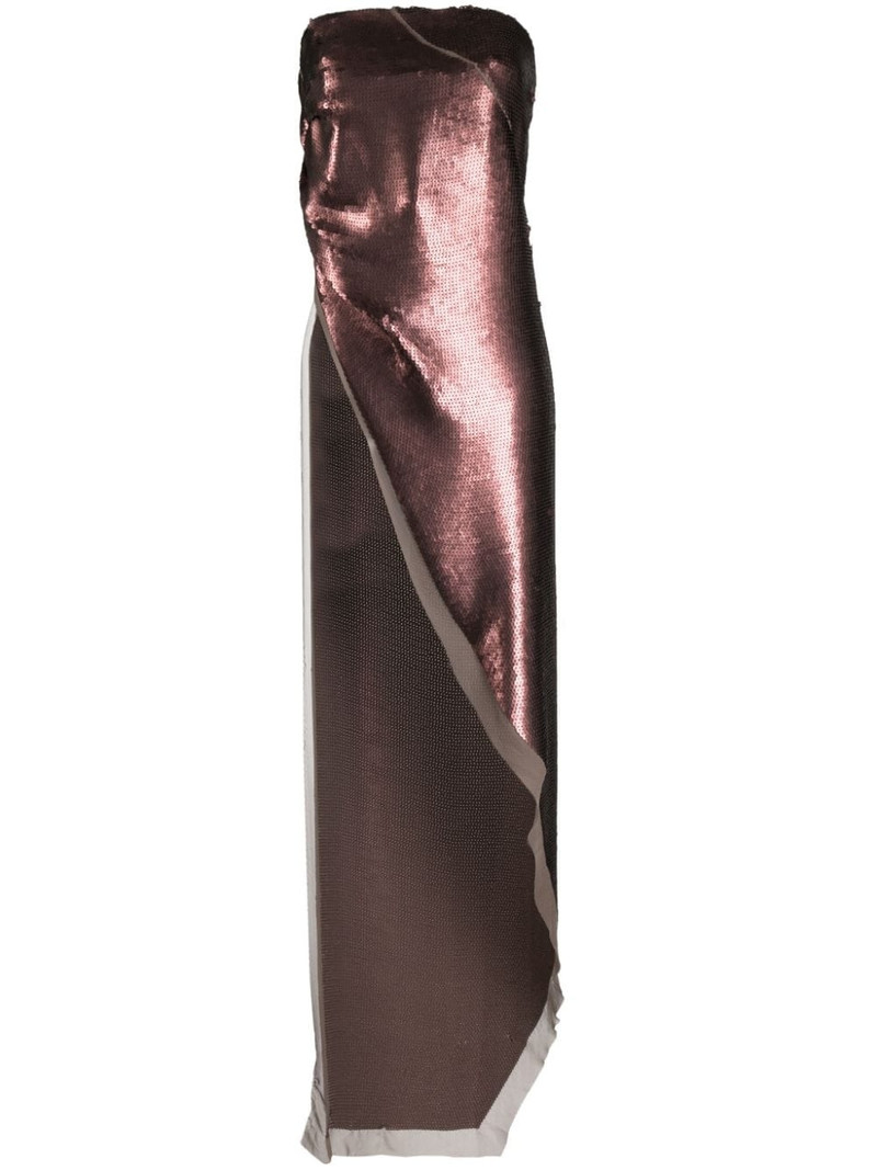 Luxor 비대칭 sequinned 정상 1