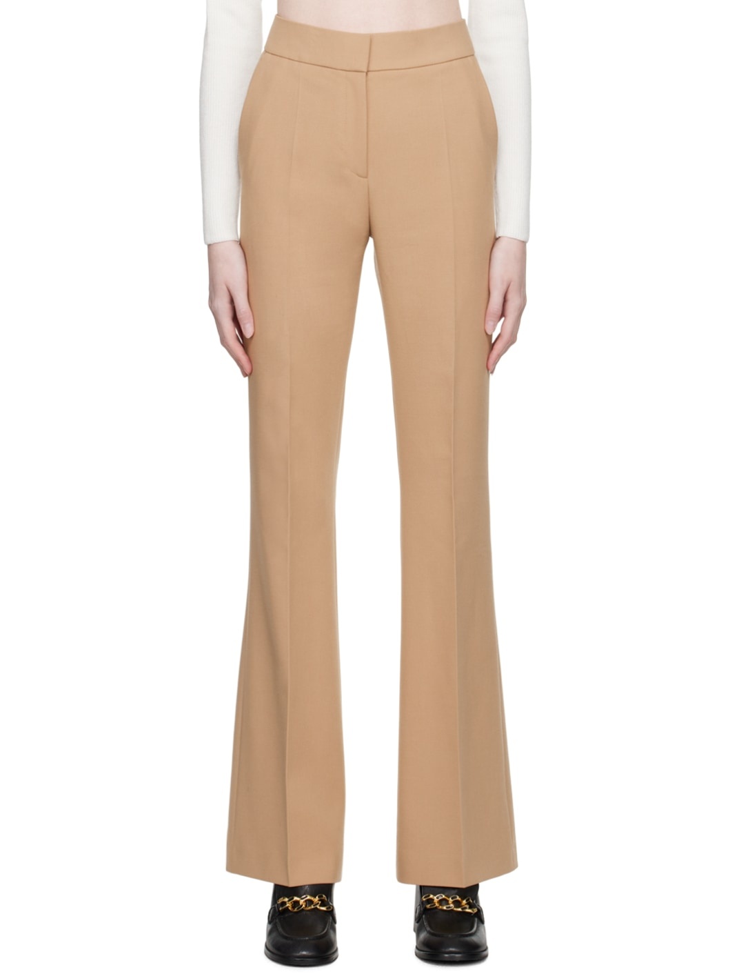 Beige Hismara Trousers - 1