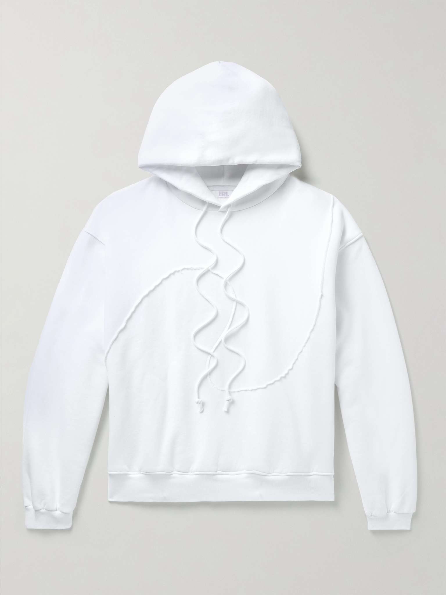 Wave Panelled Cotton-Blend Jersey Hoodie - 1