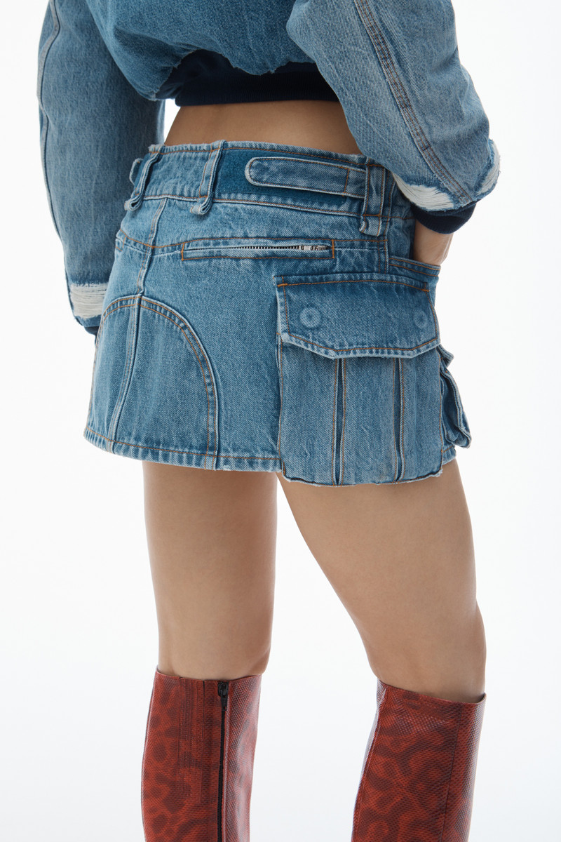Mid-Rise Cargo Pocket Miniskirt 5