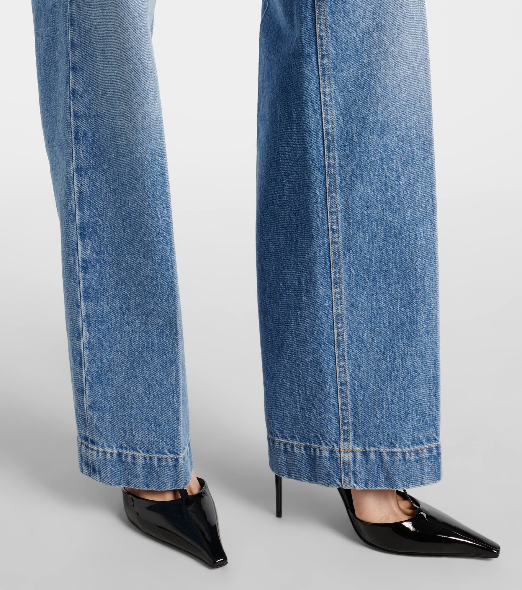 High-rise wide-leg jeans - 5
