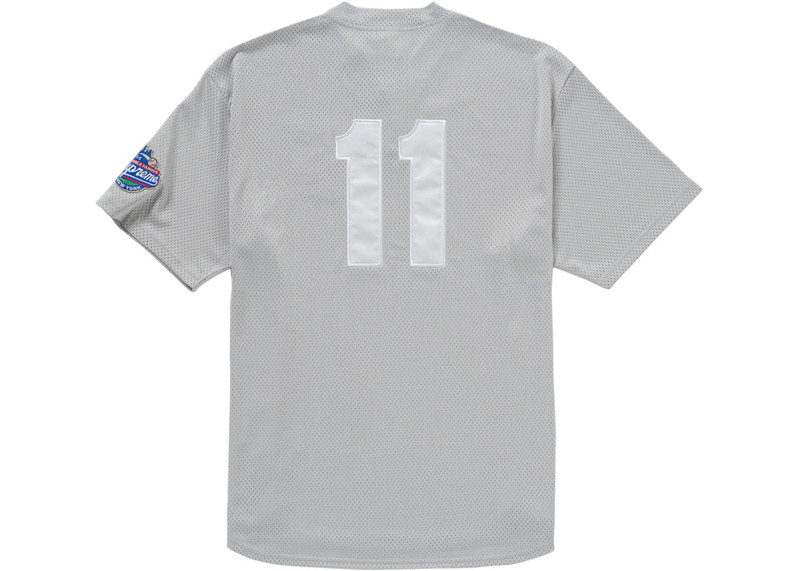 Supreme Supreme S Logo Baseball Henley Grey outlook