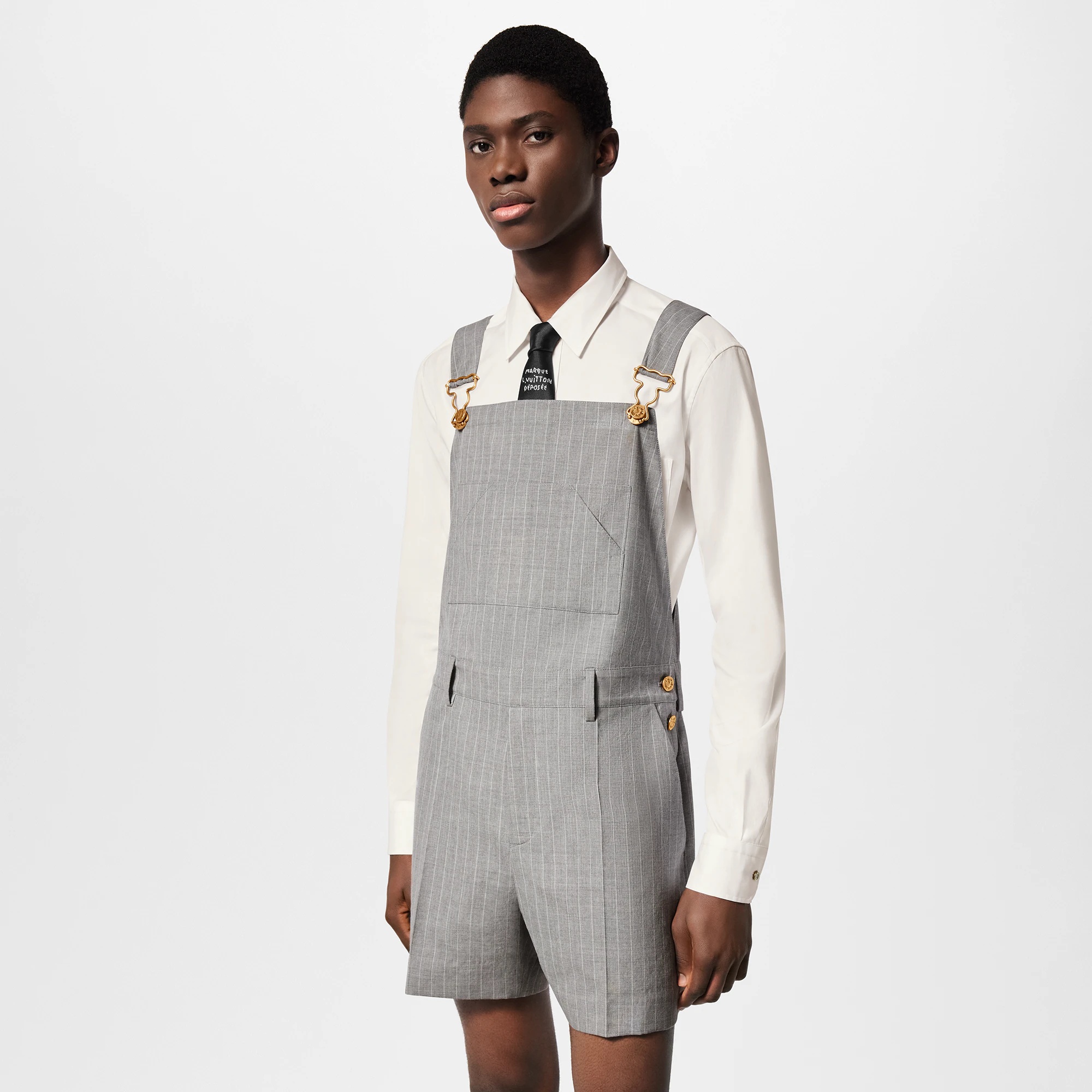 Wool Dungaree Shorts - 2