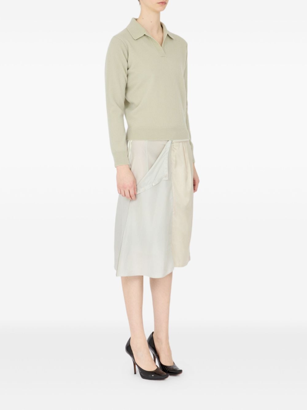 polo-collar jumper - 3