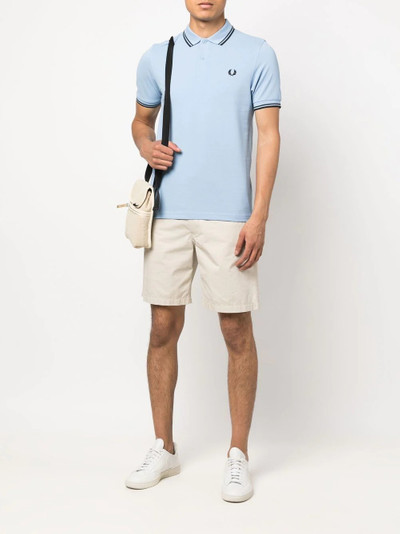 Fred Perry embroidered-logo short-sleeved polo shirt outlook