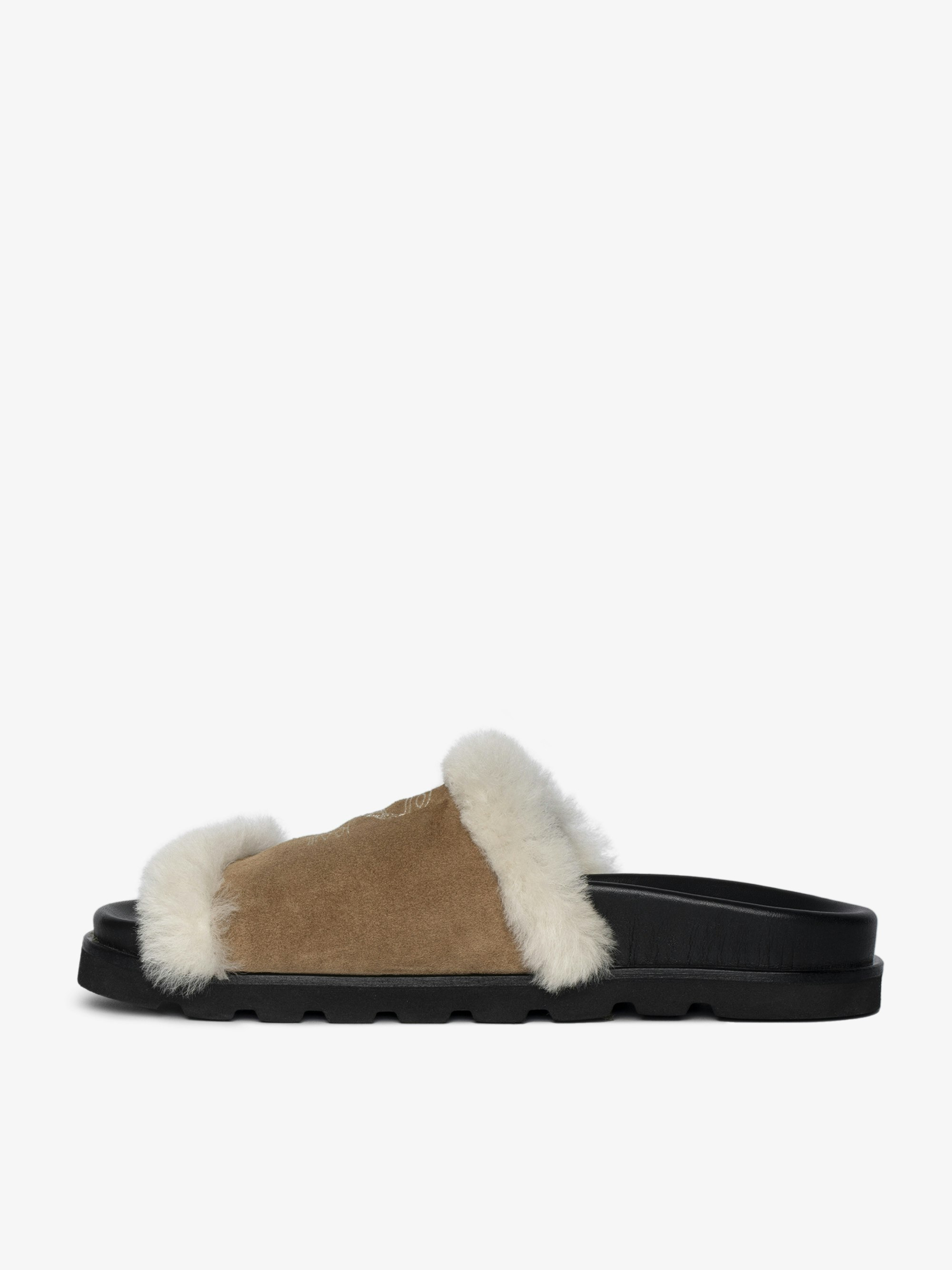 Teddy Shearling Mules - 3
