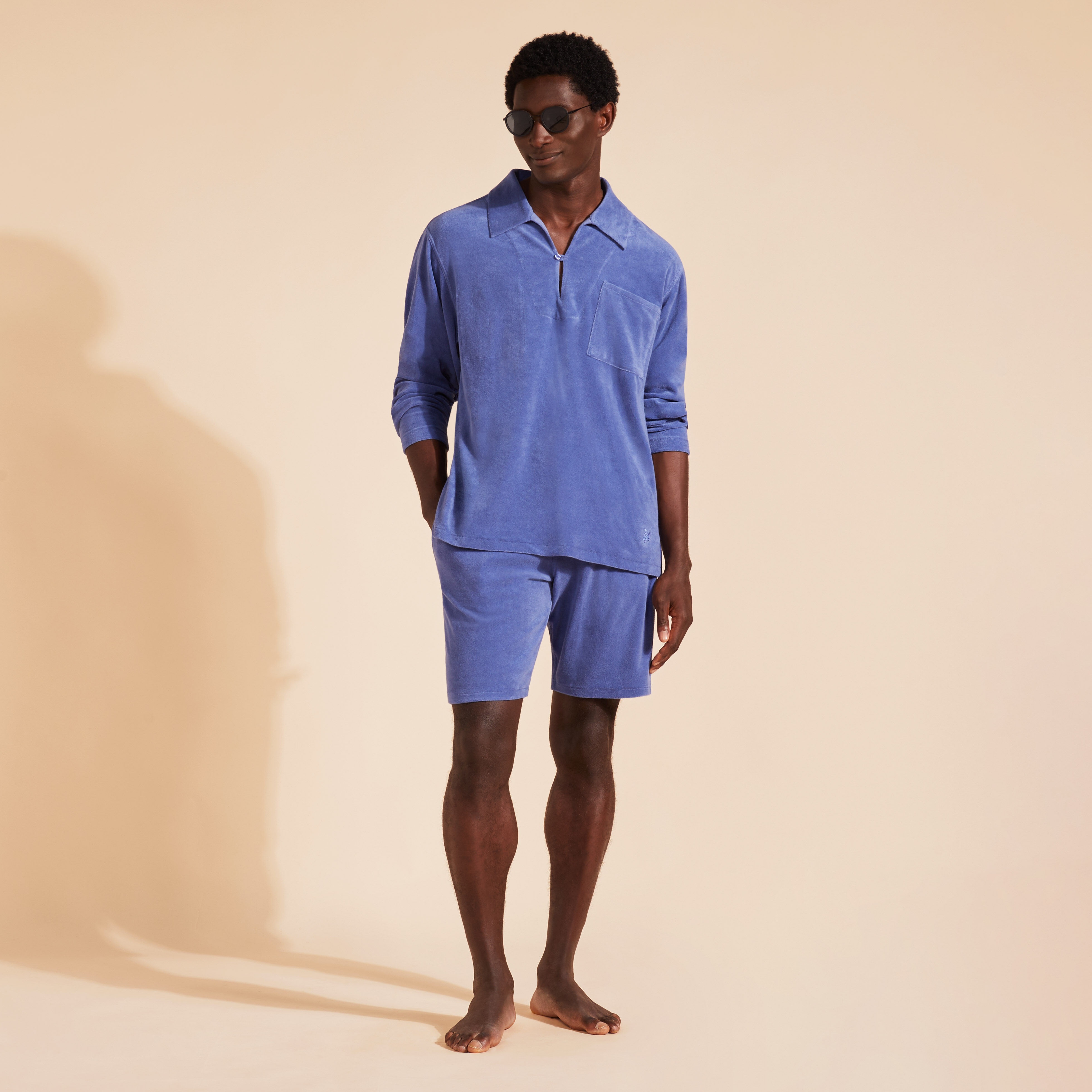 Men Linen Vareuse Solid - 5