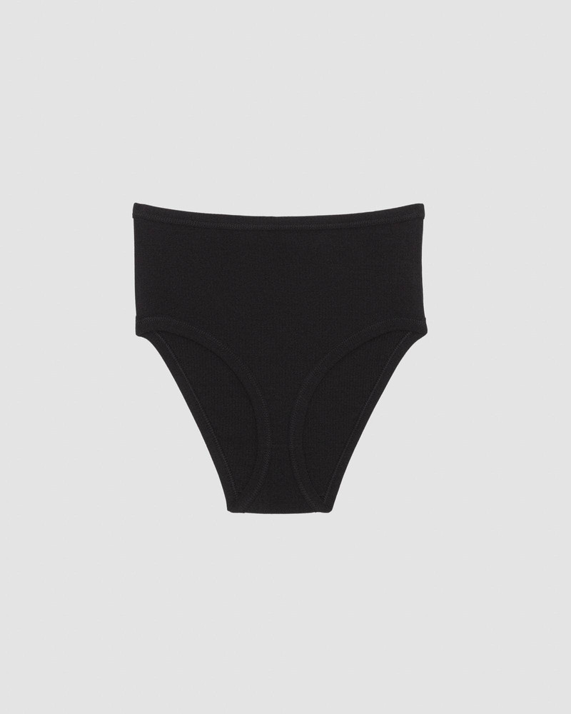 Tooth Highwaist Bell Pants - Fine Organic Cotton Rib 4