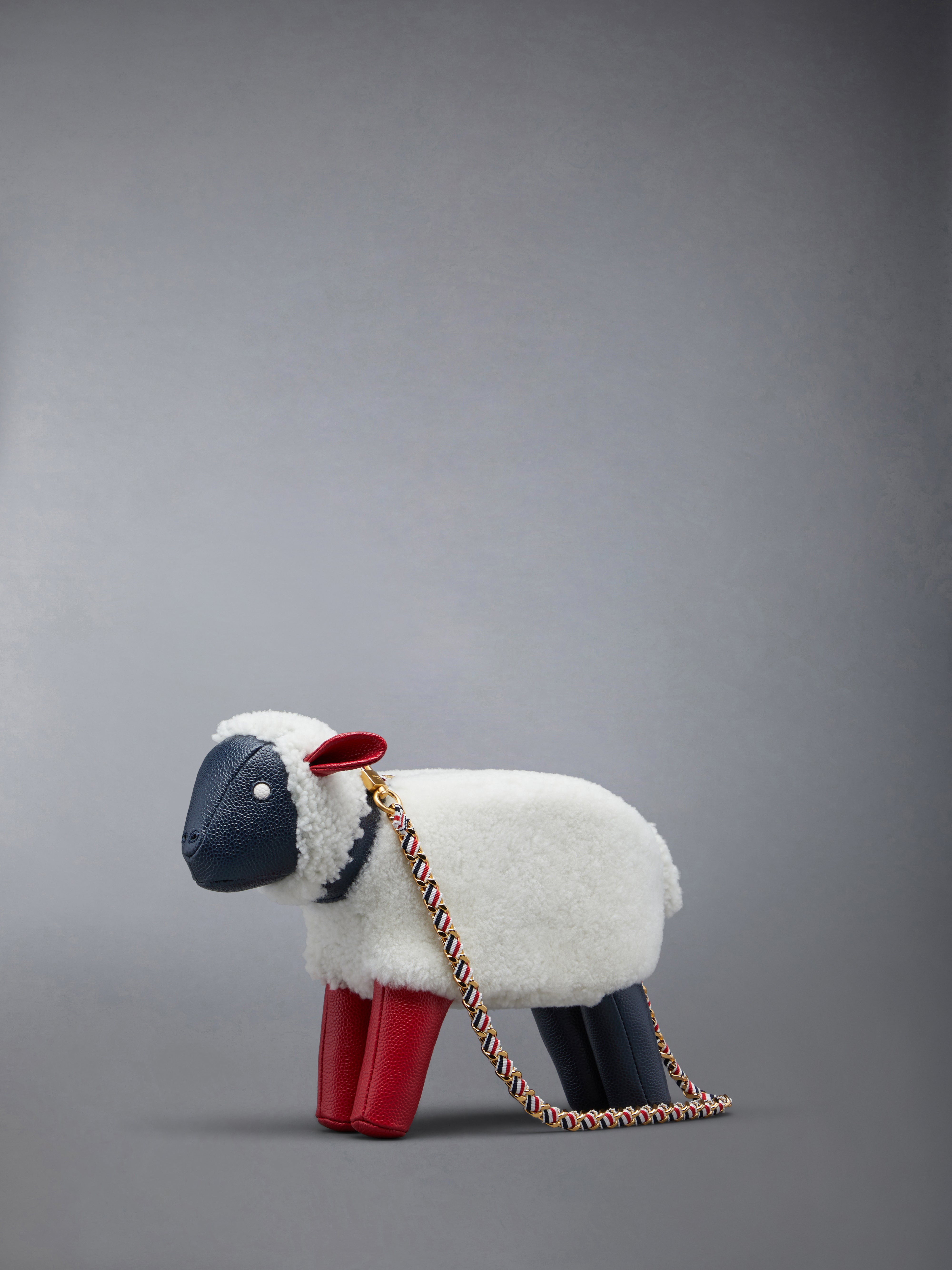 Small Shearling Wool Sheep Bag - 2