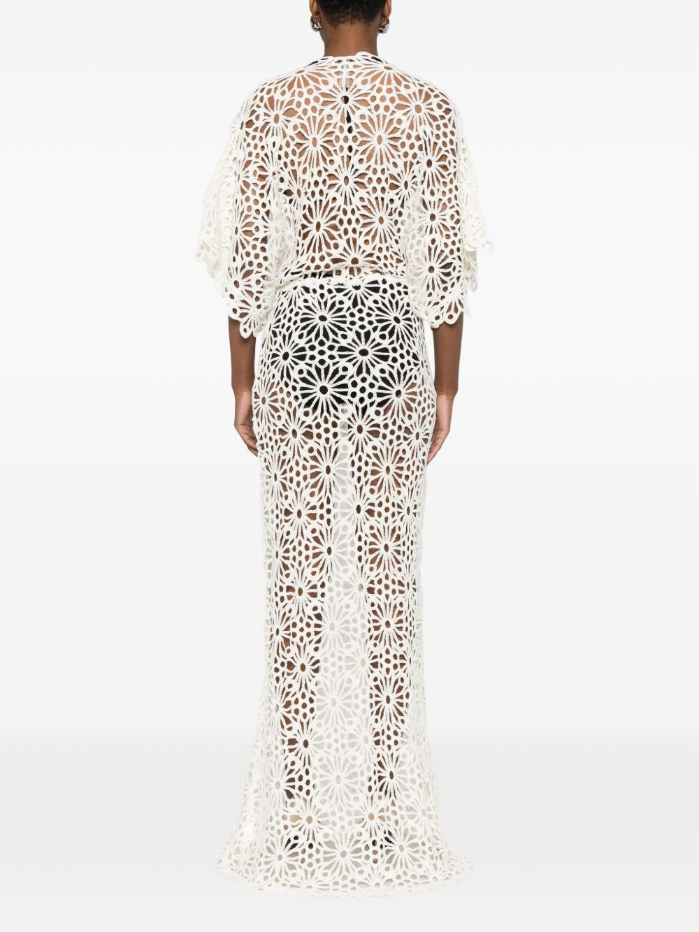 Obie floral-lace maxi dress - 4