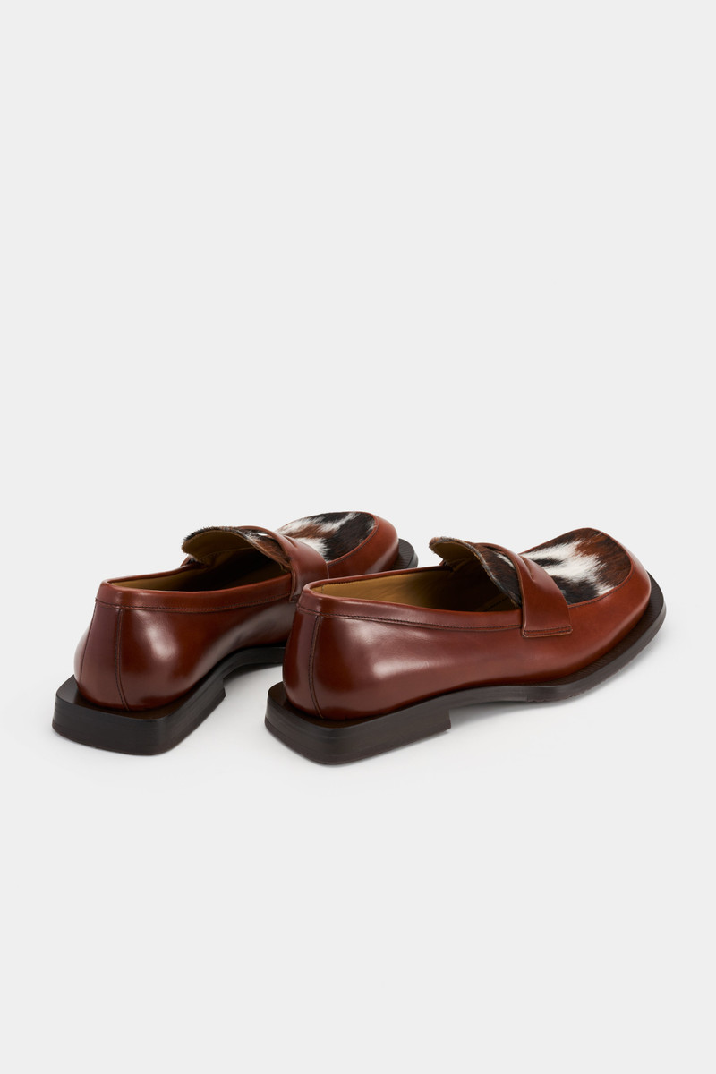 SAVANT MAHOGANY CALF-HAIR LEATHER 3