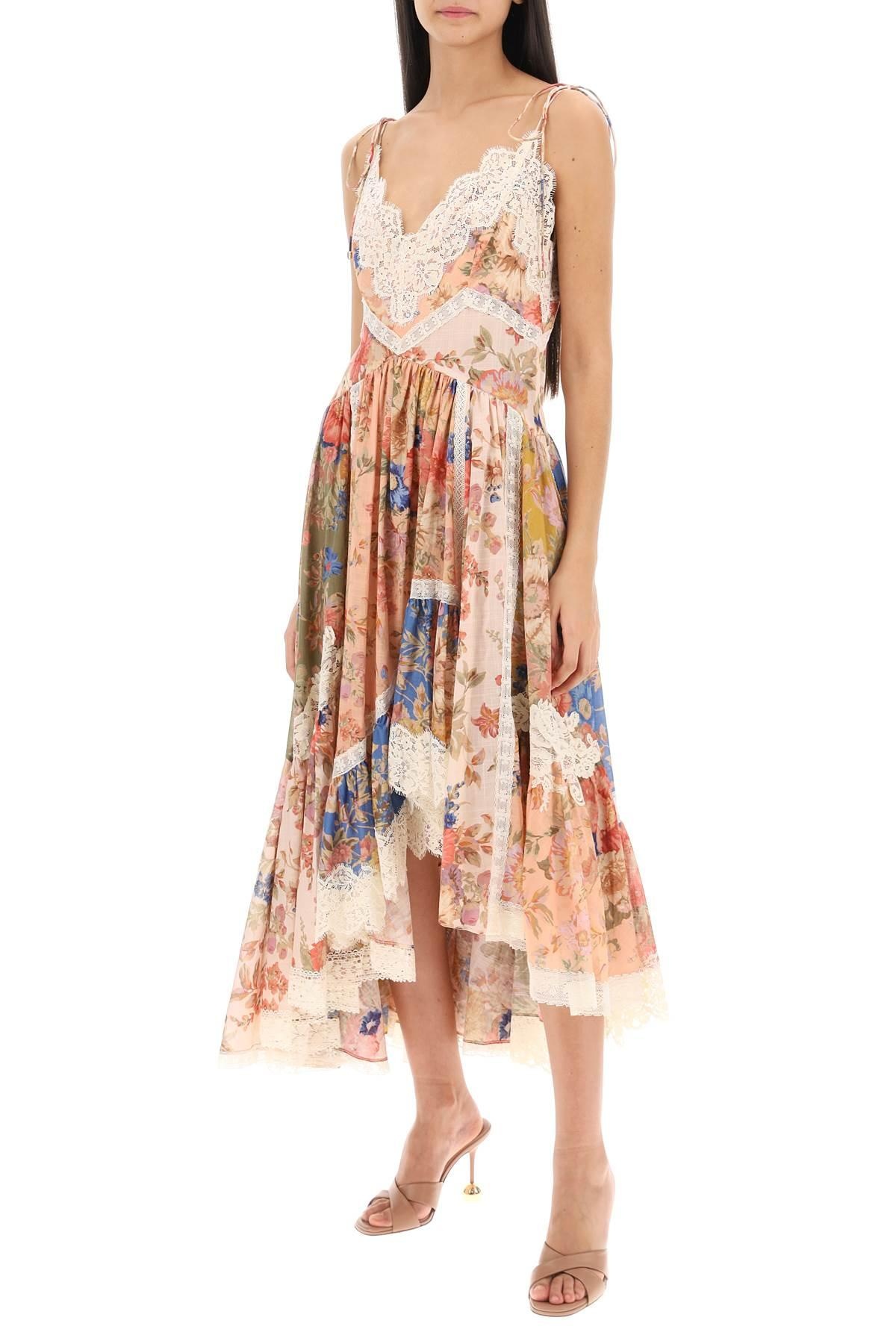 Zimmermann August Asymmetric Dress With Lace Trims - 2