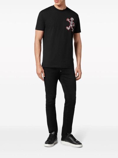 PHILIPP PLEIN Skully Gang-print cotton T-shirt outlook