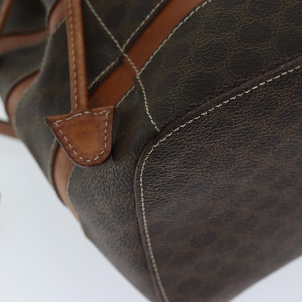CELINE Macadam Canvas Backpack Pvc Brown - 13