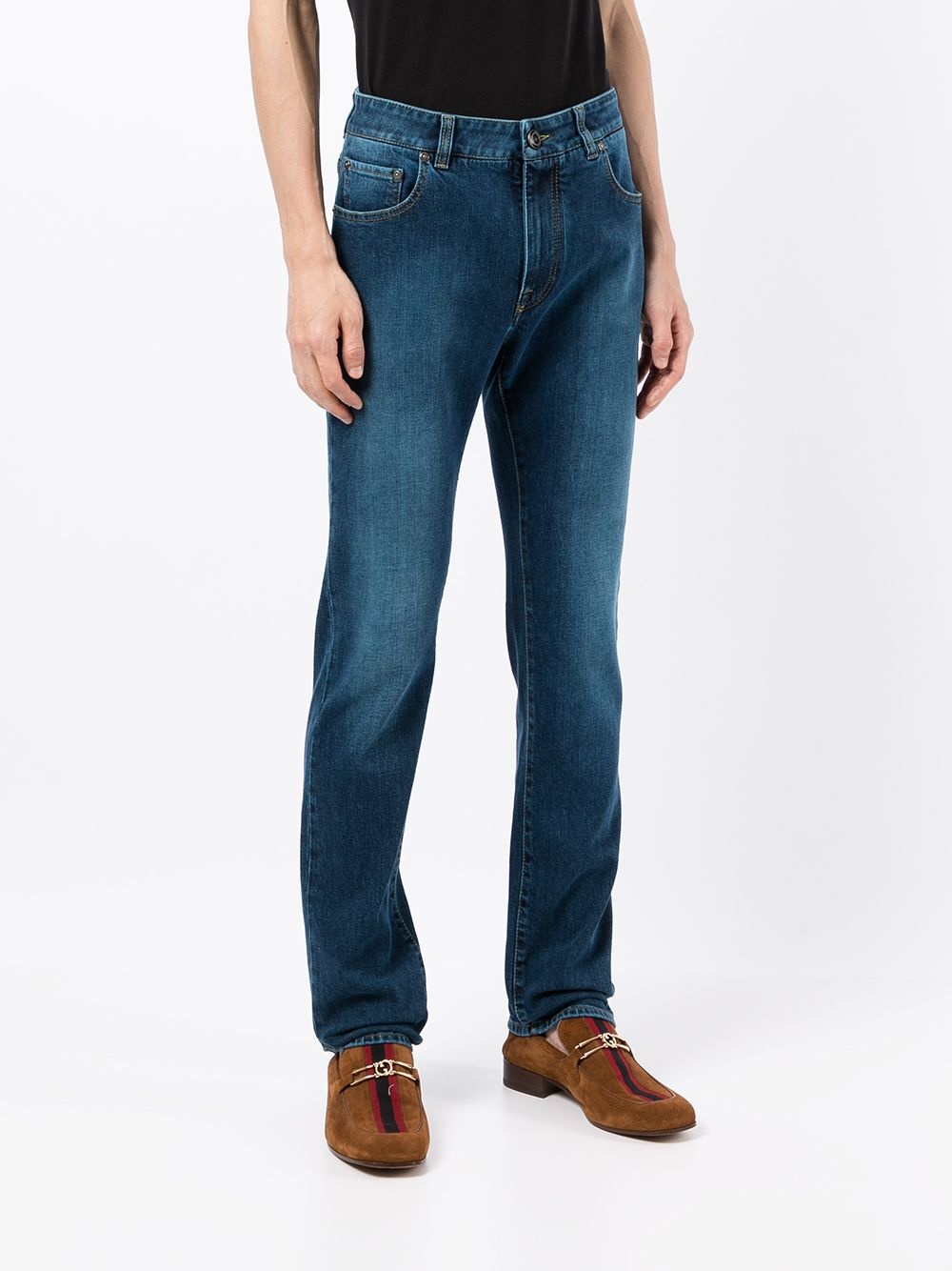 mid-rise slim-fit jeans - 3