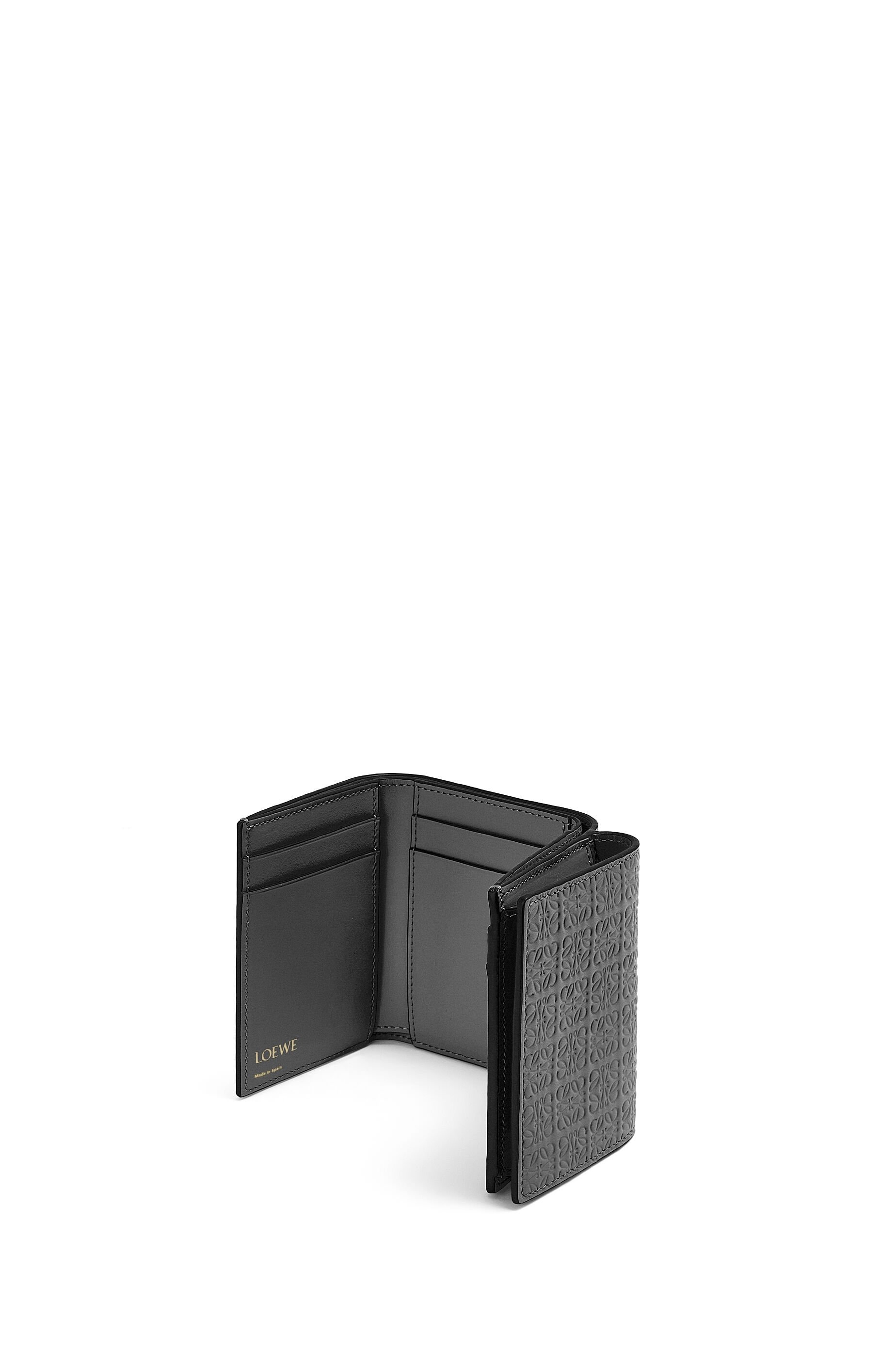 Repeat trifold wallet in embossed silk calfskin - 4