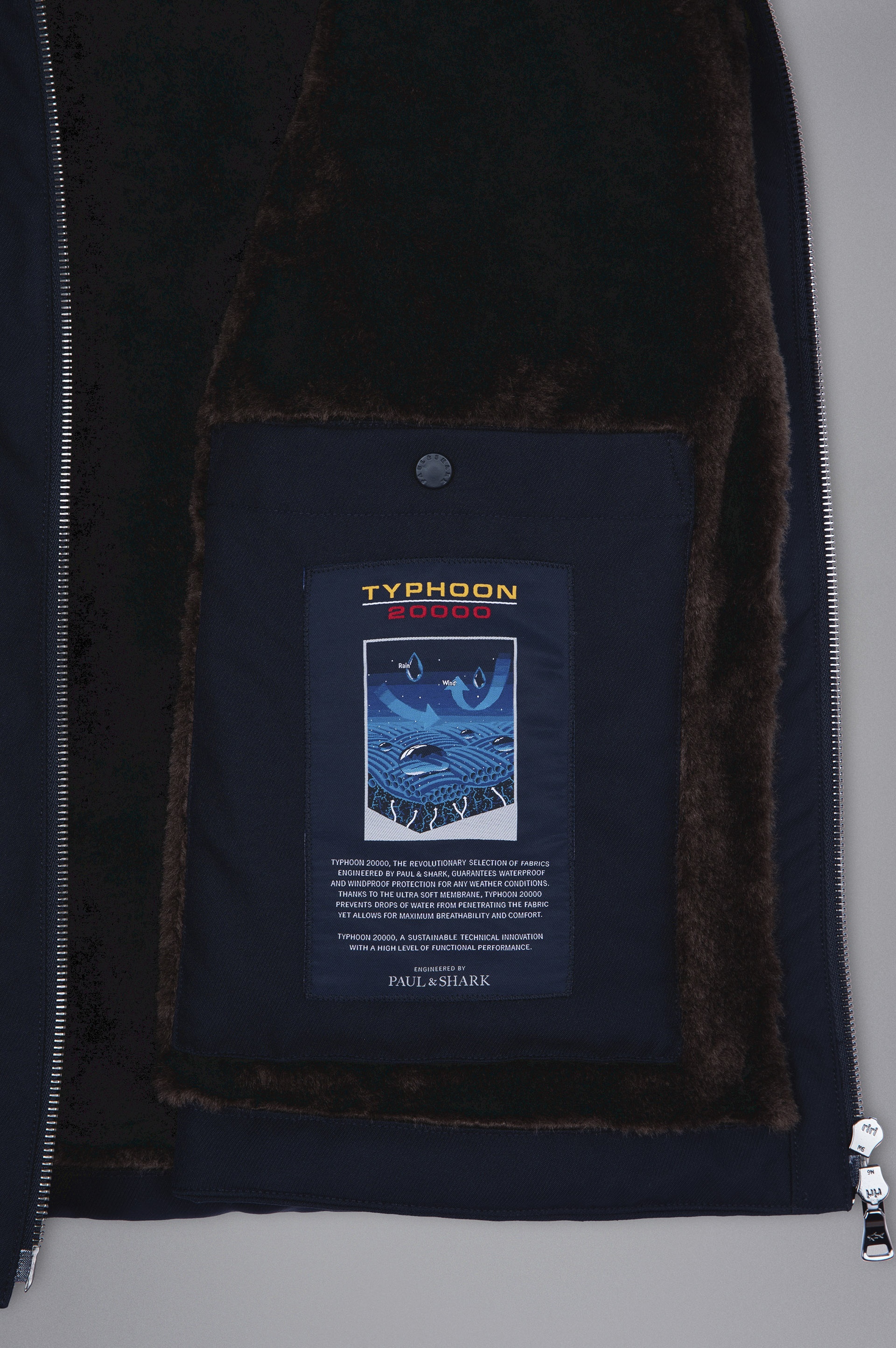 SAVE THE SEA TYPHOON® TWILL AND FAUX FUR VEST - 5
