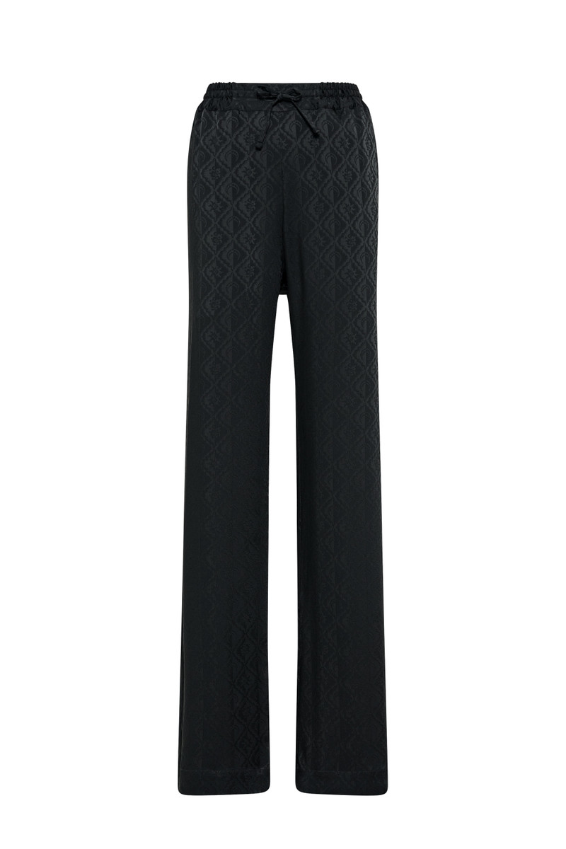 Moon Sun Satin Jacquard Drawstring Trousers 1