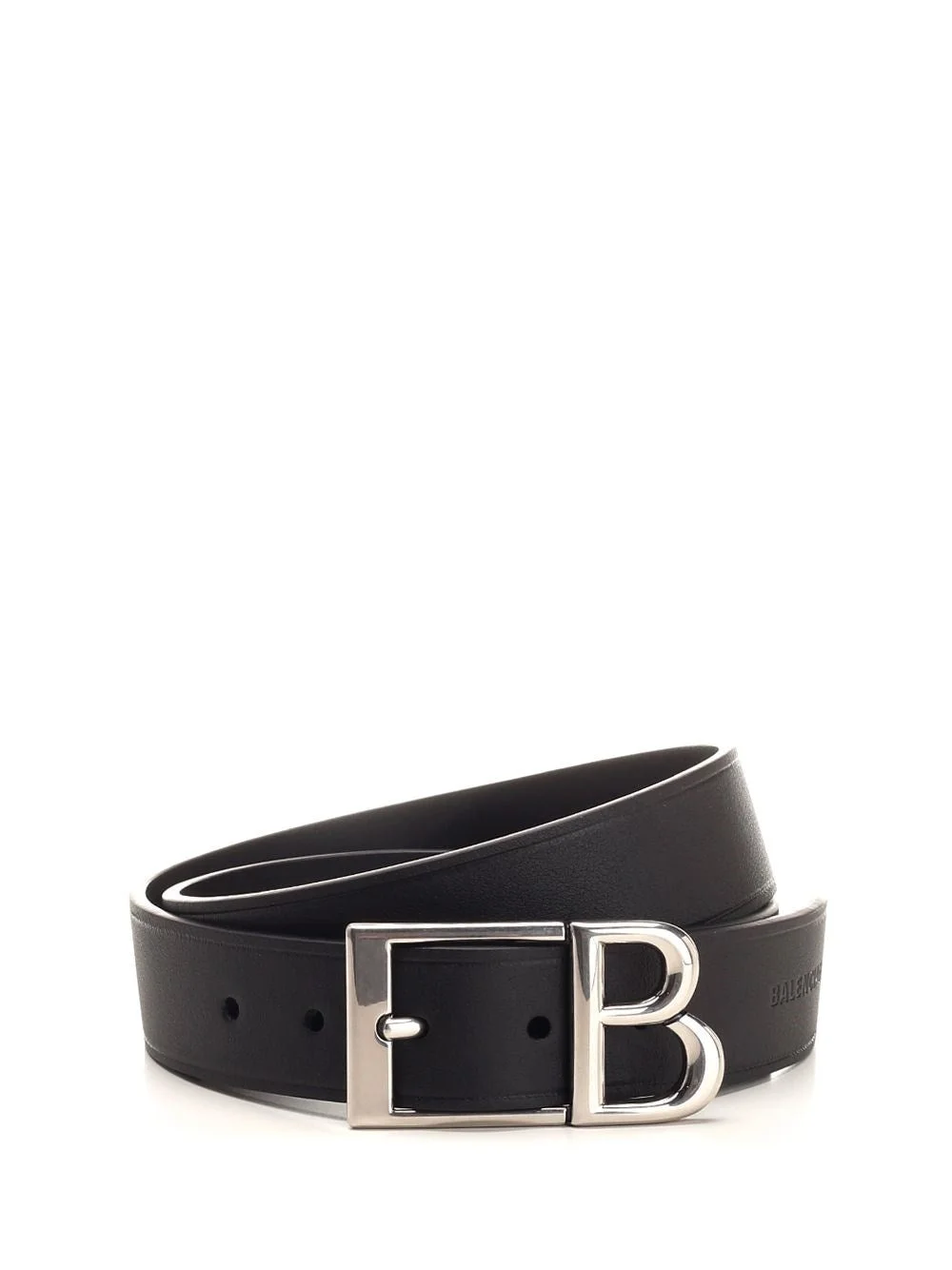 Balenciaga Men B Classic Leather Belt - 1