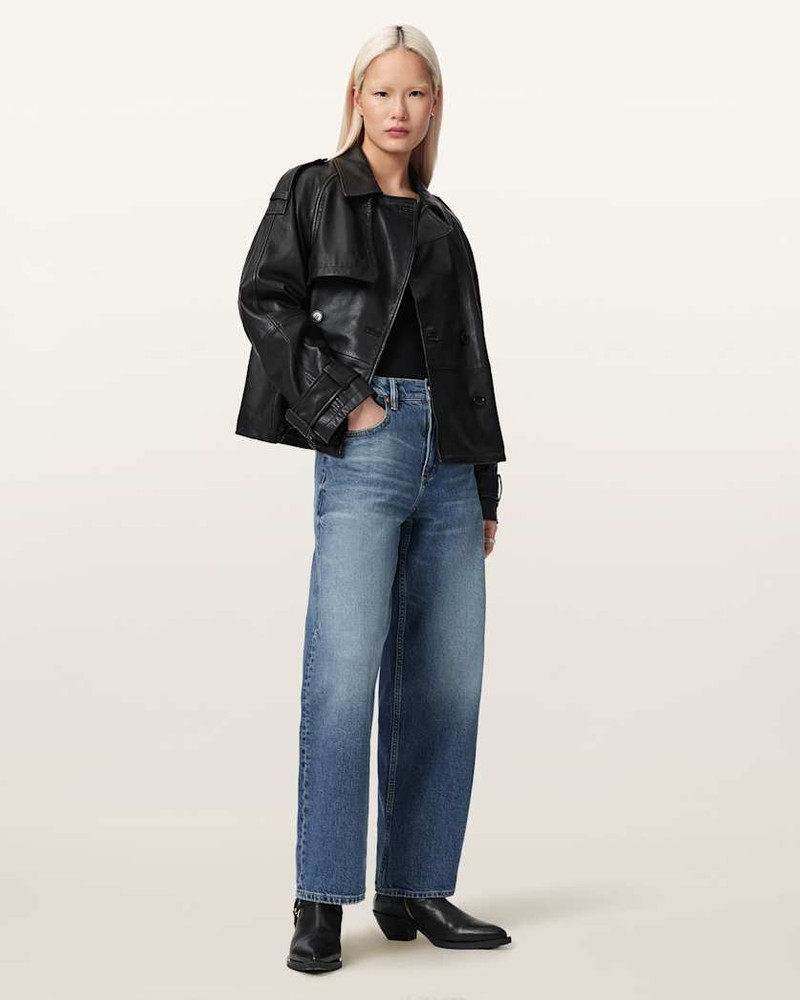 REYA CROPPED LEATHER MAC 6