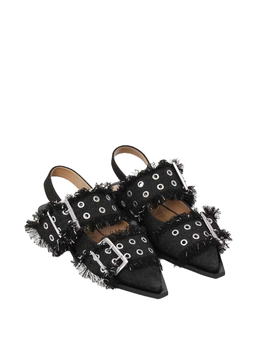 denim ballet flats - 2