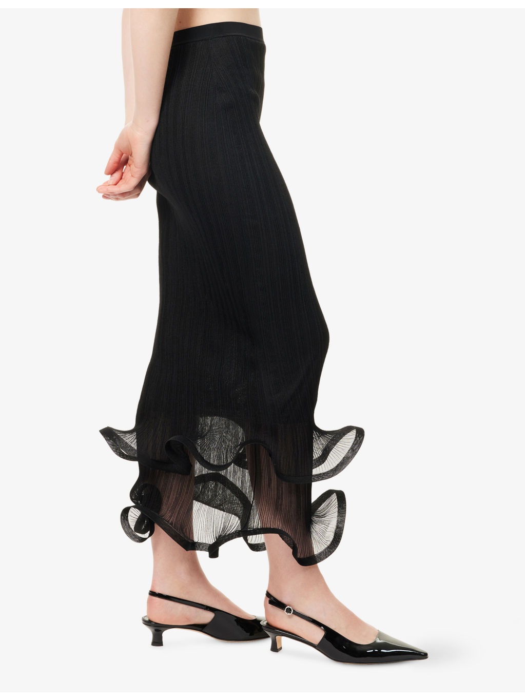 Kelso Slim-Fit Woven Knitted Midi Skirt - 3