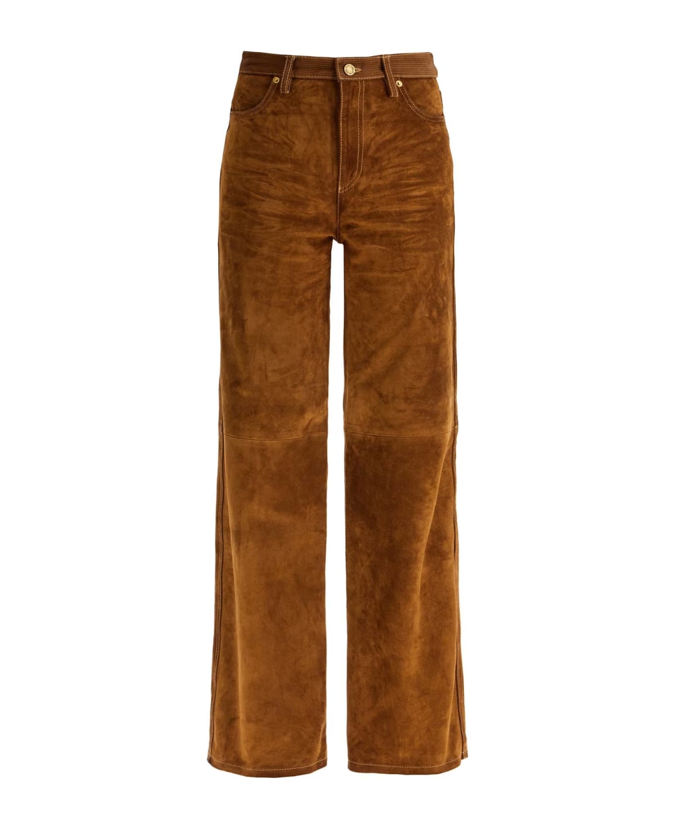 Brown Cowhide Trousers - 1