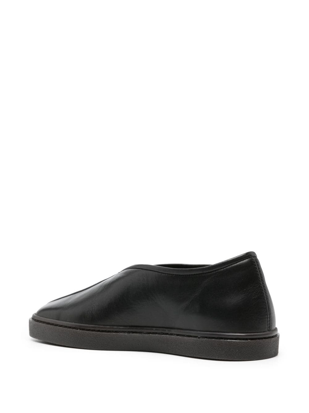 Piped leather sneakers - 3