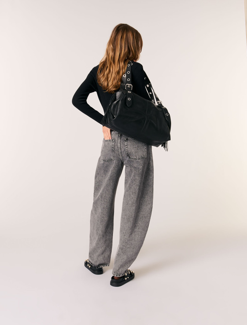 Low-neck rib knit sweater 4