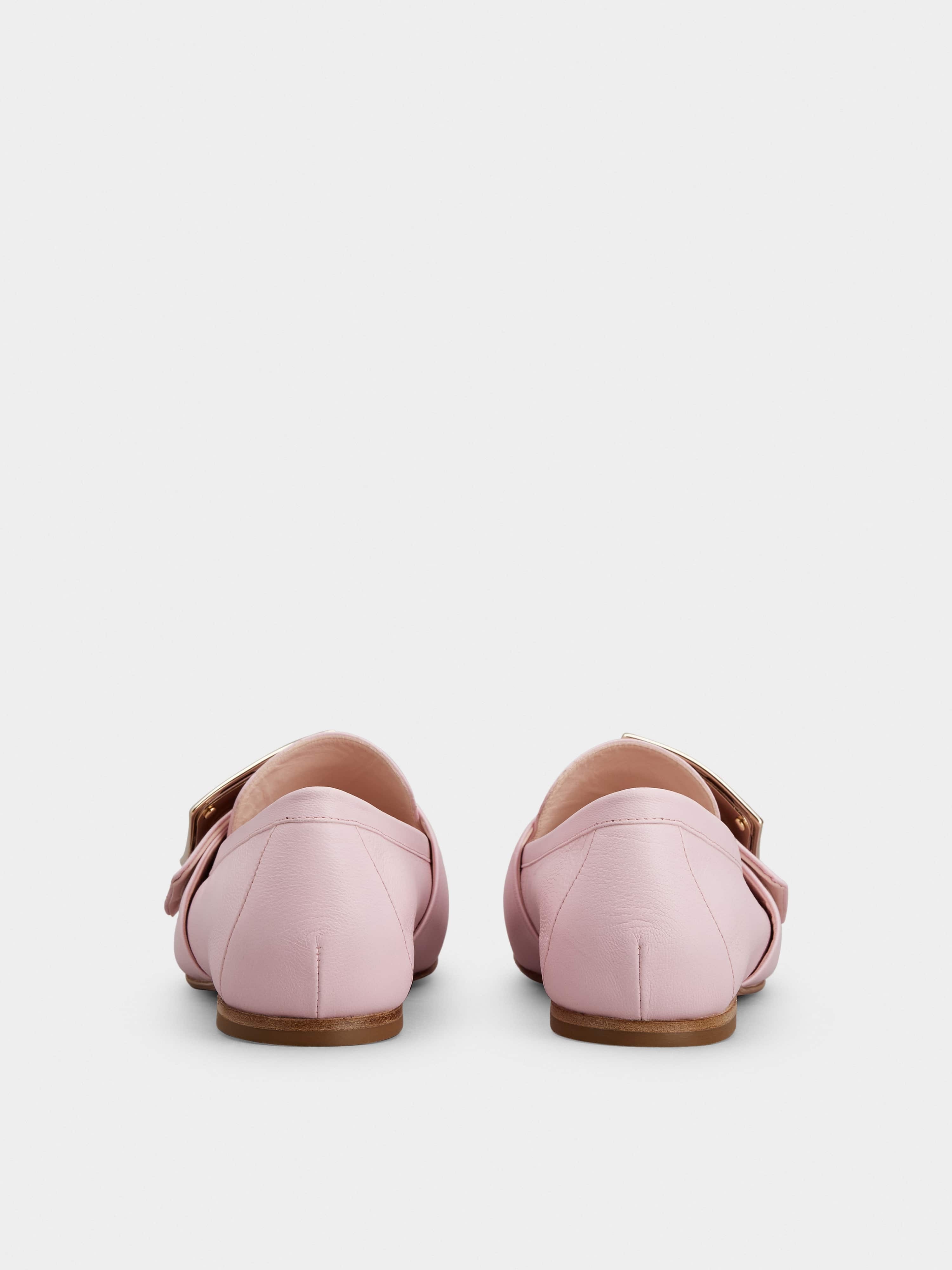 Metal Buckle Soft Loafers in Leather - 5
