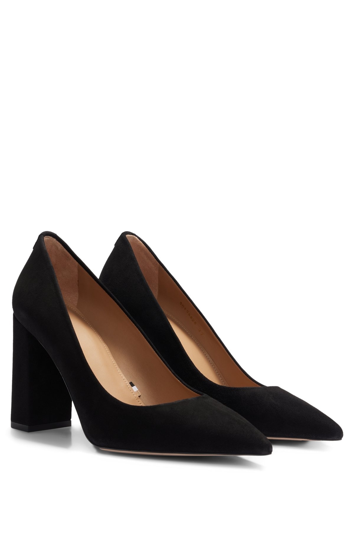 BLOCK-HEEL PUMPS IN SUEDE WITH POINTED TOE - 2