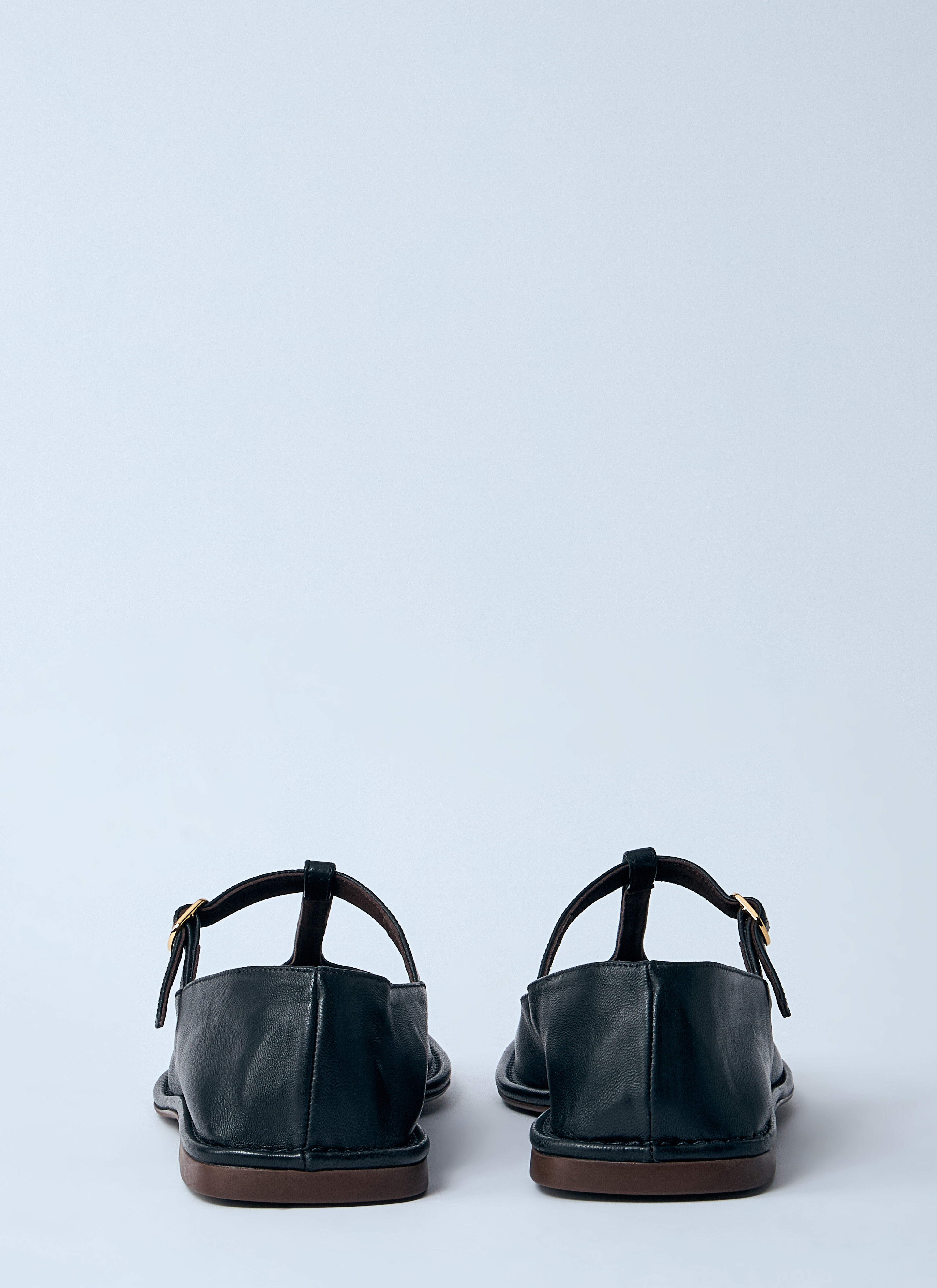 Square T-Strap Flats - 5