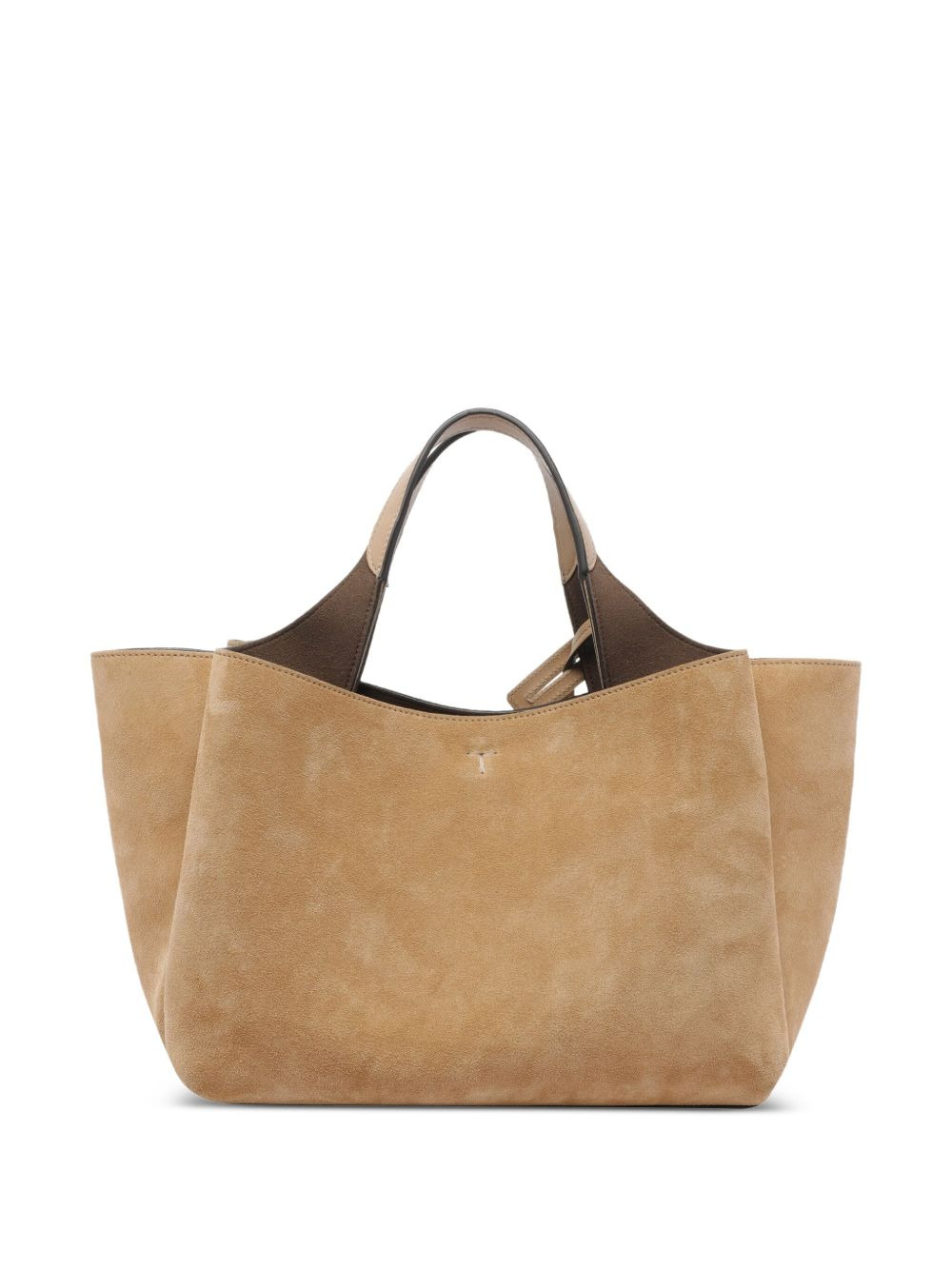logo-charm suede tote bag - 2