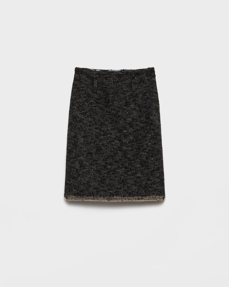 Double tweed midi-skirt 1