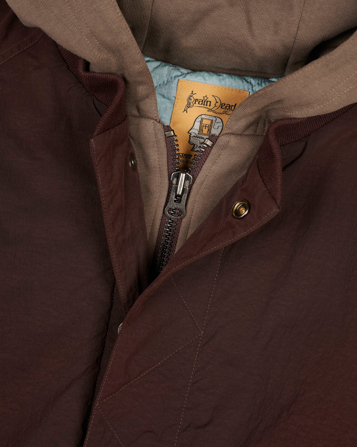 Hooded Flight Jacket - Chocolate - 3