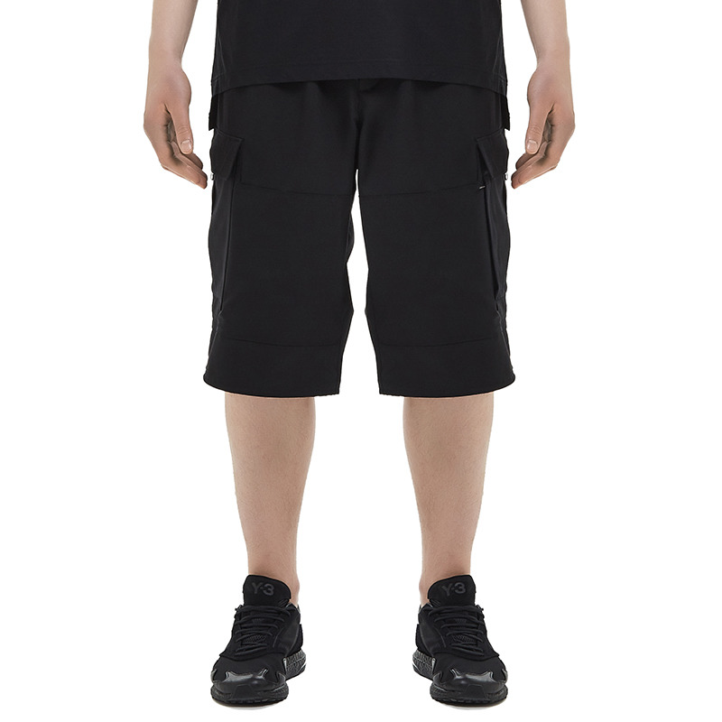 adidas Y-3 Classic Refined Wool Stretch Cargo Shorts 'Black' FN3401 - 4