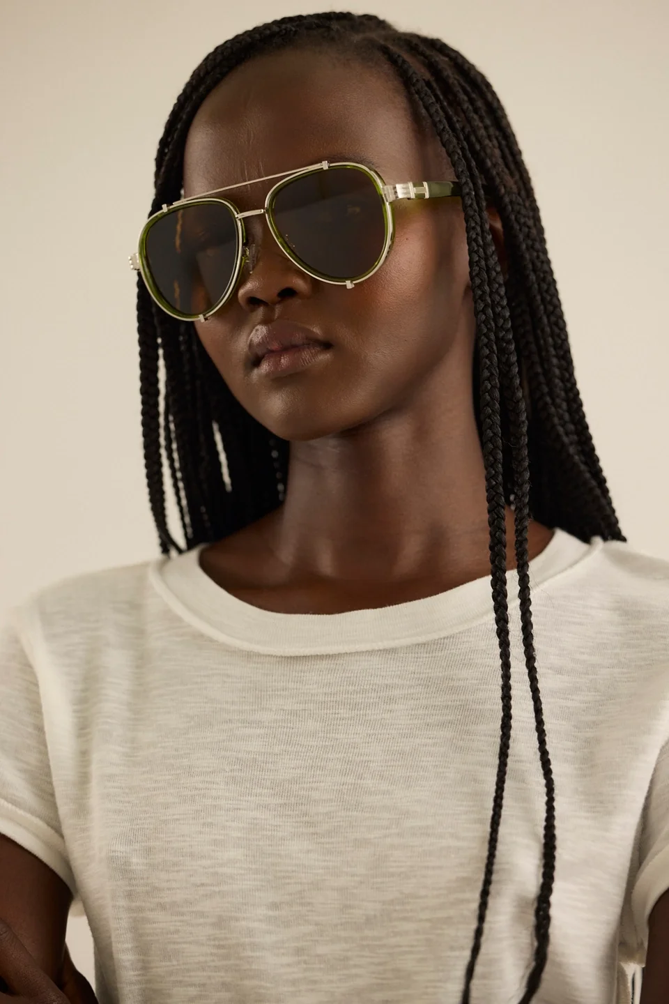 Wesley Oversized Aviator Sunglasses - 1